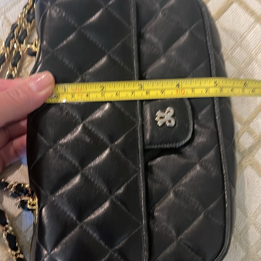 Jay Herbert Vintage Black Quilted with Gold and Leather Chain bag - Picture 9 of 9